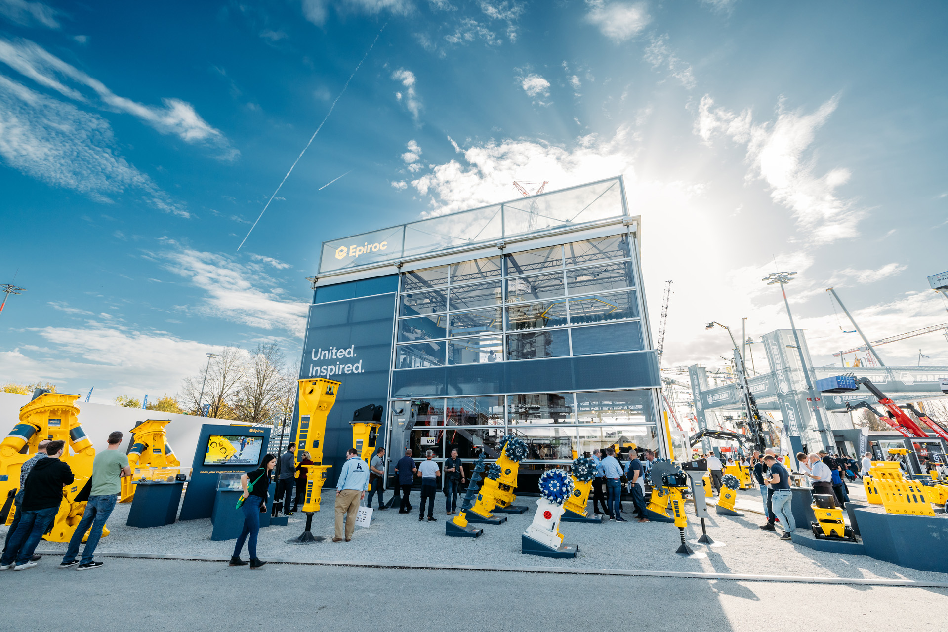 Messestand Bauma - flowd